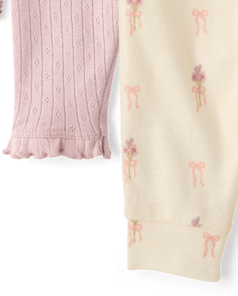 Baby Girls Floral Ruffle Leggings 3-Pack