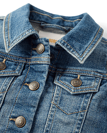 Girls Flutter Denim Vest - Little Essentials