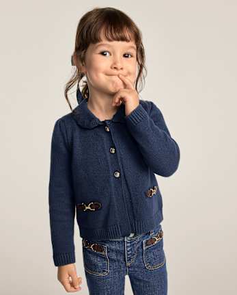 Girls Peter Pan Cardigan - Countryside Manor