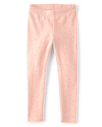 Girls Glitter Star Leggings - Le Petite Ballet
