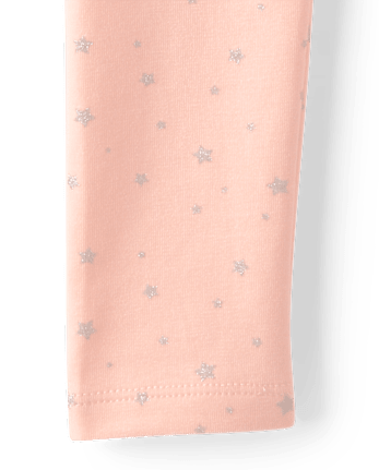 Girls Glitter Star Leggings - Le Petite Ballet