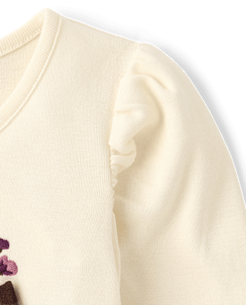 Girls Horse Icon Puff Sleeve Top - Countryside Manor