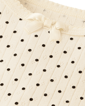 Girls Print Snug Fit Pointelle Pajamas