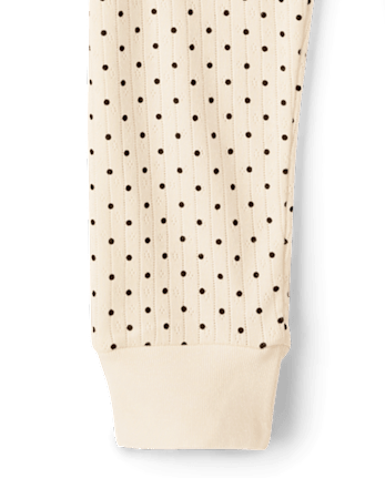 Girls Print Snug Fit Pointelle Pajamas