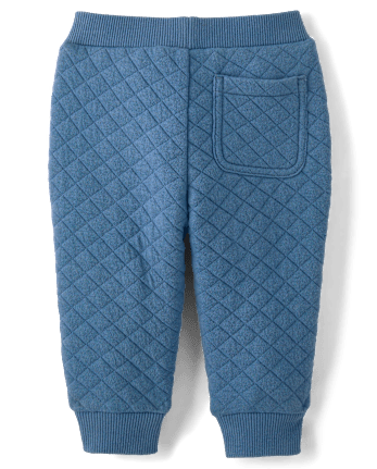 Baby Boys Embroidered Airplane Quilted 2-Piece Outfit Set
