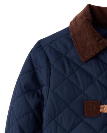 Boys Quilted Flannel Lined Jacket - Countryside Manor