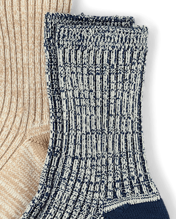 Boys Marled Crew Socks 3-Pack - Little Essentials