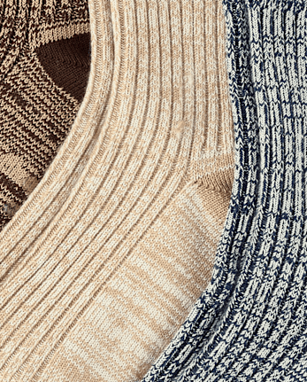 Boys Marled Crew Socks 3-Pack - Little Essentials