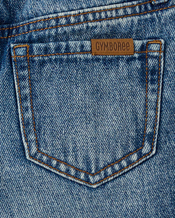 Boys Pull On Wide Leg Jeans - Little Essentials