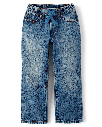 Boys Pull On Wide Leg Jeans - Little Essentials