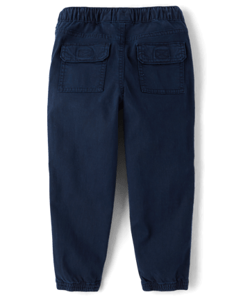Boys Garment Dyed Pull On Jogger Pants - Little Essentials