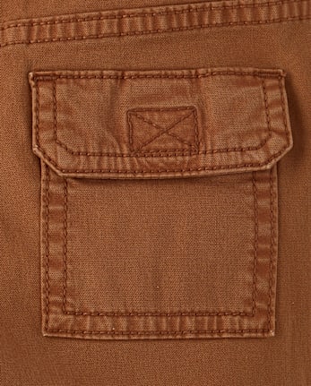 Boys Garment Dyed Pull On Jogger Pants - Little Essentials