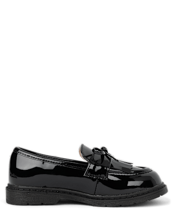 Girls Bow Loafers - The Leopard Edit