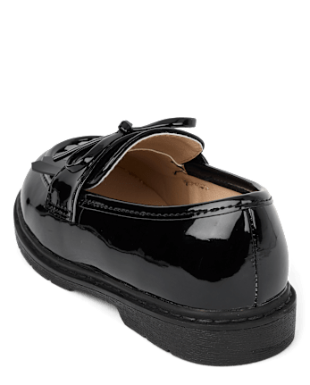 Girls Bow Loafers - The Leopard Edit