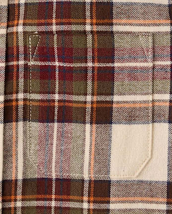 Boys Plaid Flannel Button Up Shirt - Countryside Manor