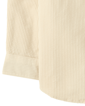 Boys Textured Corduroy Button Up Shirt - The Harvest Edit