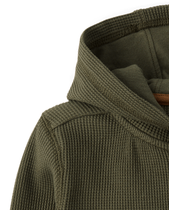 Boys Contrast Hooded Thermal Top - The Harvest Edit