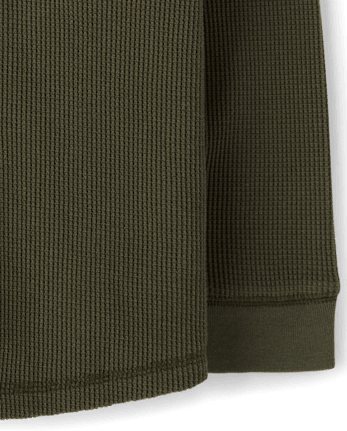 Boys Contrast Hooded Thermal Top - The Harvest Edit