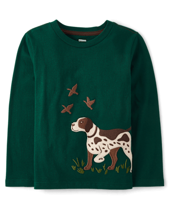Boys Applique Dog Top - Countryside Manor