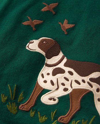 Boys Applique Dog Top - Countryside Manor