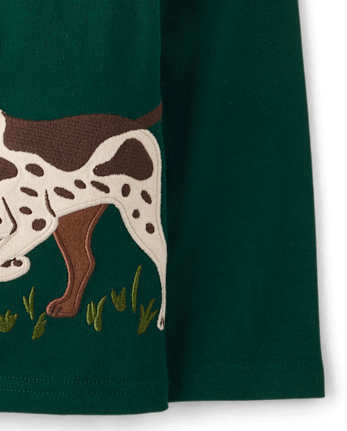 Boys Applique Dog Top - Countryside Manor