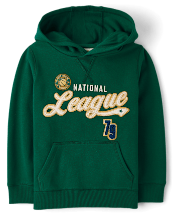 Boys Applique National League Fleece Hoodie - Collegiate Club