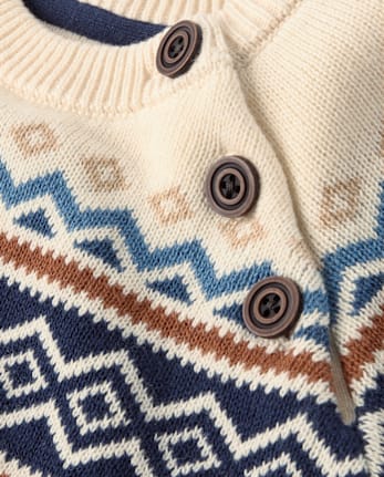 Boys Fairisle Sweater - Blue Sky Mountain