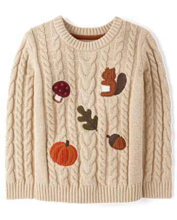 Boys Crochet Icon Cable Knit Sweater - The Harvest Edit