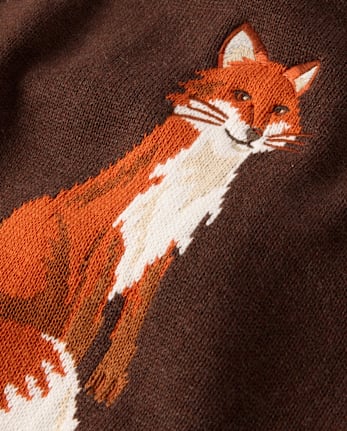 Boys Intarsia Fox Sweater - The Harvest Edit