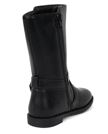Girls Heart Charm Tall Boots - Little Essentials