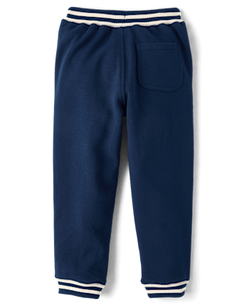 Boys Embroidered Varsity Fleece Jogger Pants - Collegiate Club