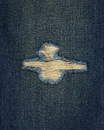 Boys Ripped Relaxed Jeans - Blue Sky Mountain
