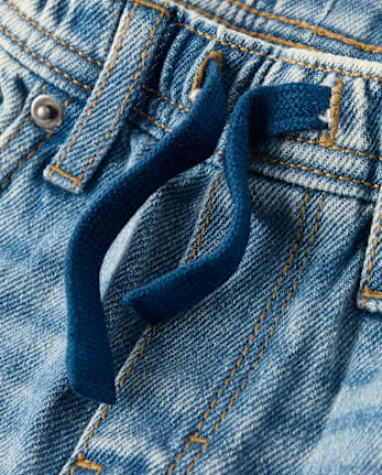 Boys Pull On Wide Leg Jeans - Little Essentials