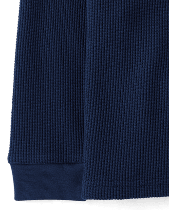 Boys Thermal Henley Top - Little Essentials