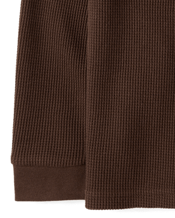 Boys Thermal Henley Top - Little Essentials