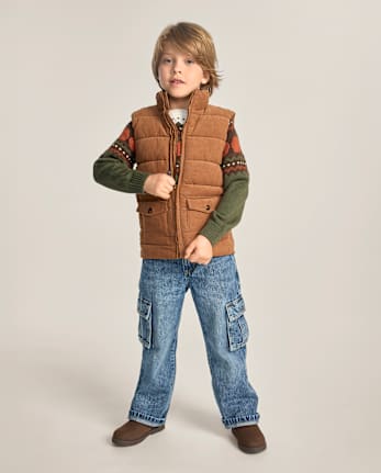 Boys Baggy Cargo Jeans - Little Essentials