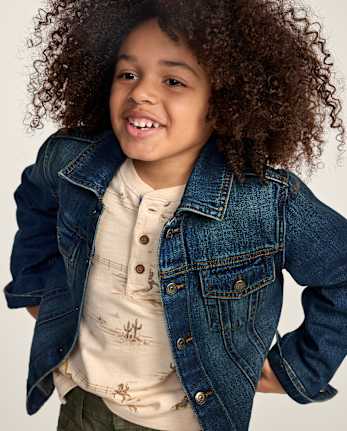 Boys Relaxed Denim Jacket - Little Essentials