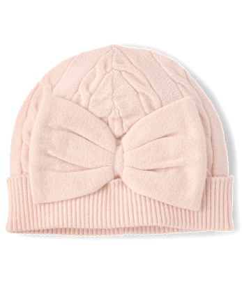 Baby Girls Cable Knit 4-Piece Gift Box Set - PALE BLUSH