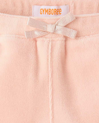 Girls Embroidered Ballet Velour Jogger Pants - Le Petite Ballet