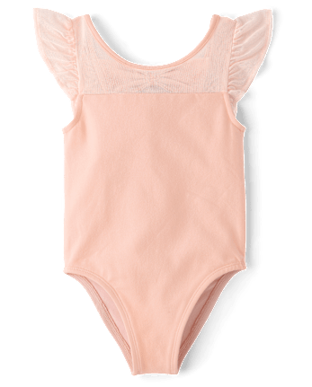 Girls Bow Flutter Leotard - Le Petite Ballet