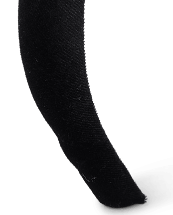 Girls Embellished Puffy Headband - Little Essentials - BLACK