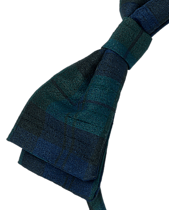 Girls Plaid Bow Headband - Tartan Remix - FIR