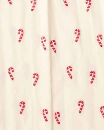 Girls Candy Cane Microfiber Tights - Tartan Remix - FAIR IVORY
