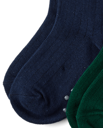 Boys Embroidered Holiday Crew Socks 3-Pack - Tartan Remix - MULTI CLR