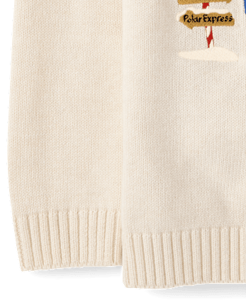 Boys Embroidered Sweater - The Polar Express™ x Gymboree - H/T VANILLA
