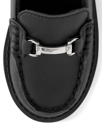Boys Buckle Loafers - Tartan Remix - BLACK