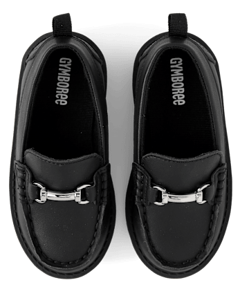 Boys Buckle Loafers - Tartan Remix - BLACK