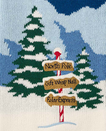 Boys Embroidered Train Shawl Cardigan - The Polar Express x Gymboree - TIDAL
