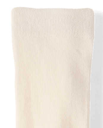 Girls Heart Cable Knit Tights - Little Essentials - FAIR IVORY