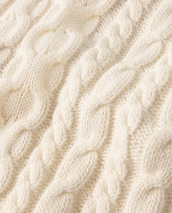 Boys Cable Knit Sweater - Little Essentials - FAIR IVORY
